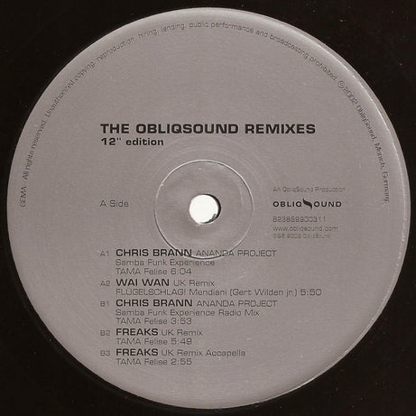 The Obliqsound Remixes 12" Edition