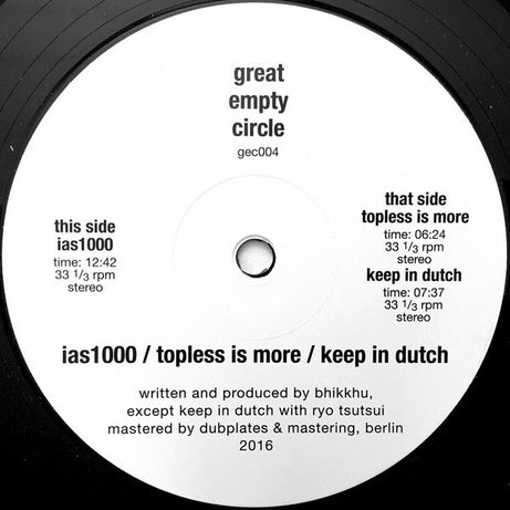 IAS1000 / Topless Is More / Keep In Dutch